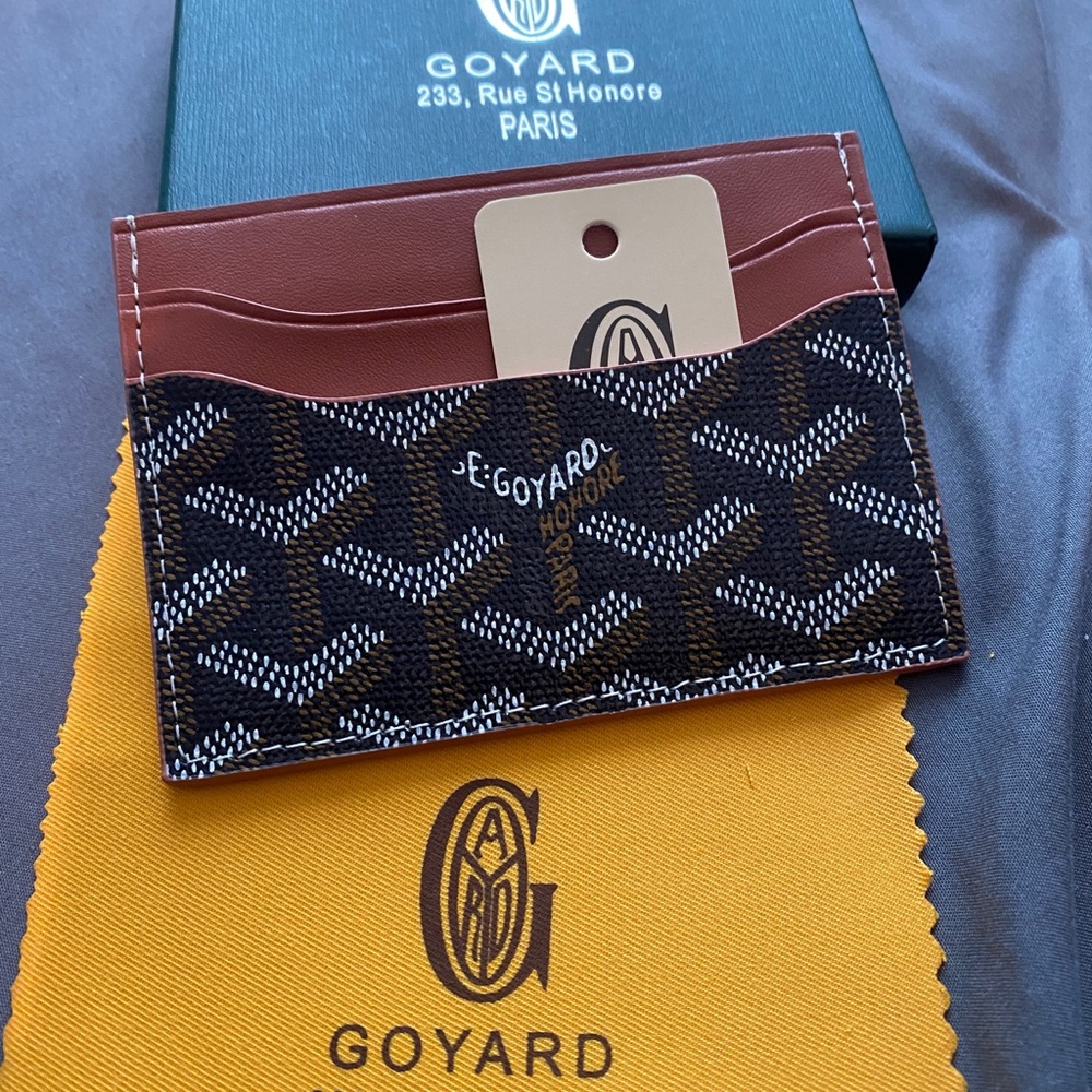 Goyard card holder wallet